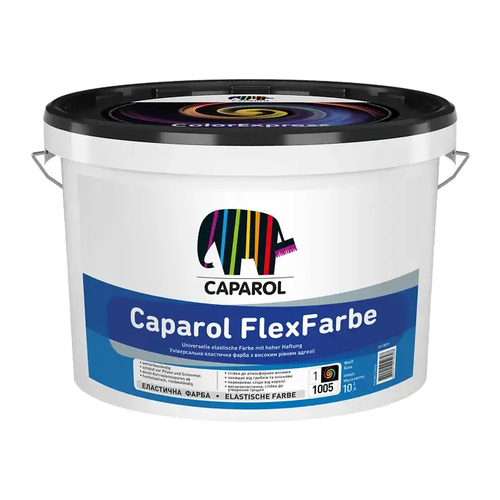 Фарба універсальна еластична акрилова Caparol FlexFarbe База 3 (9,4 л)