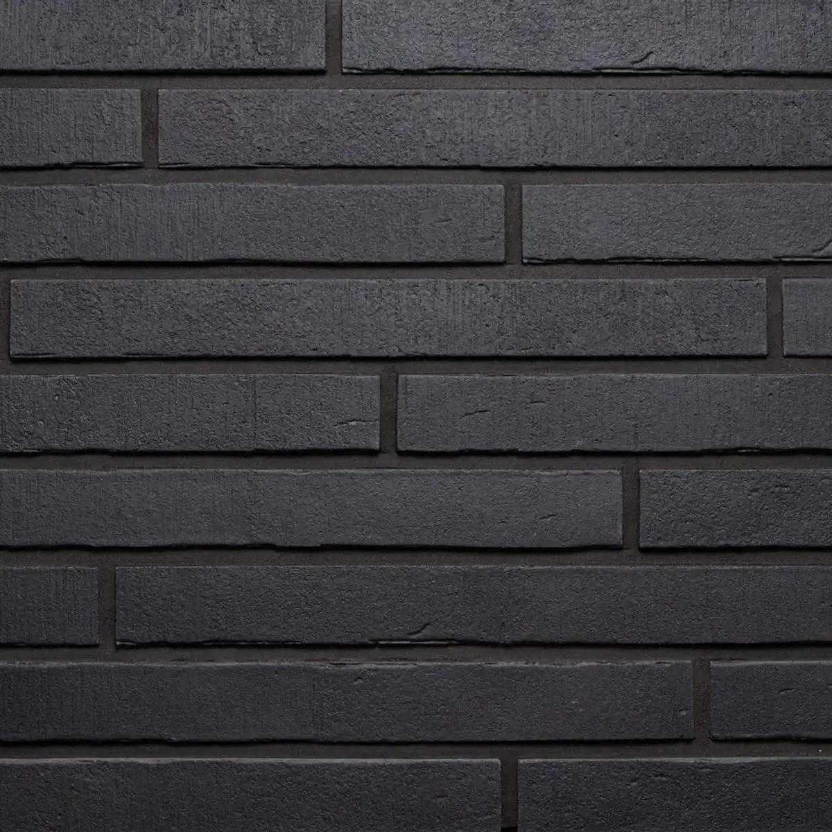 Фасадна плитка Loft Brick Volcano XL Long чорний ригель