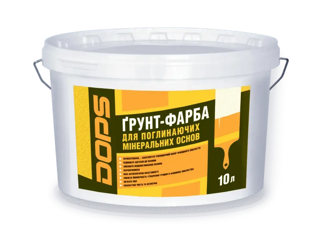 Ґрунт-фарба для вбирних основ DOPS ГС-18 (10 л)