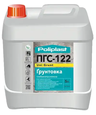 Ґрунтовка глибокопроникна Поліпласт ПГС-122 Uni Grunt (10 л)