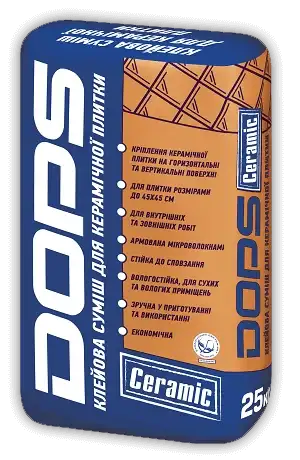 Клей для керамічної плитки DOPS Ceramic (25 кг)