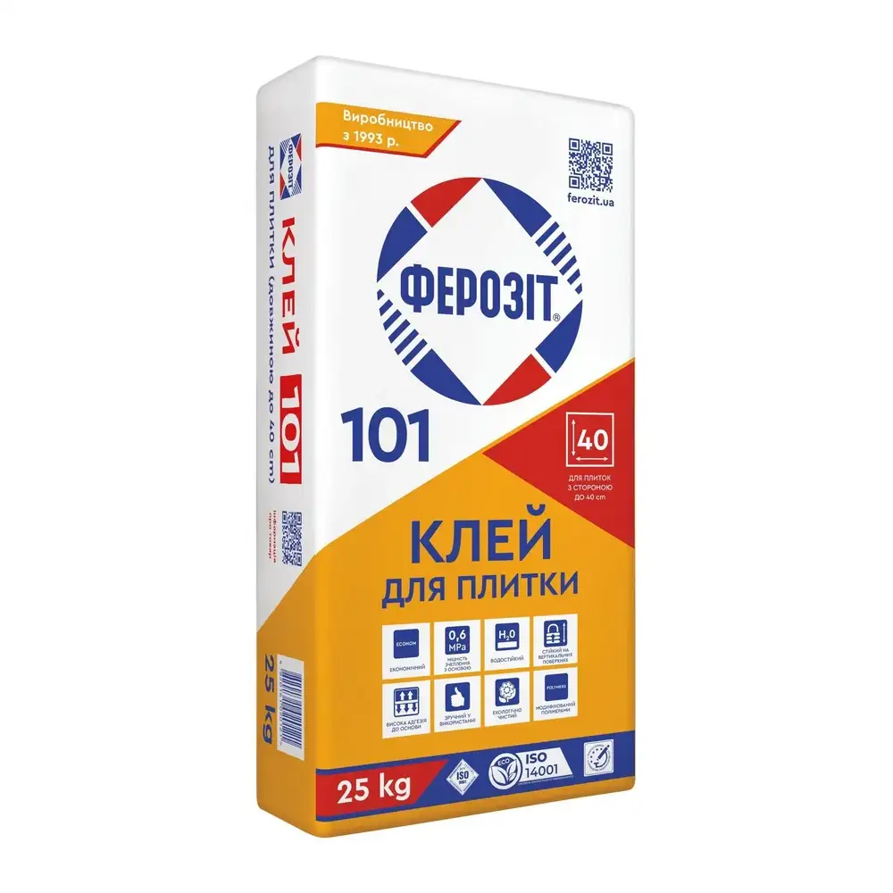 Клей для плитки Ферозіт 101 (25 кг)