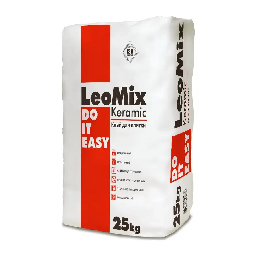 Клей для плитки LeoMix Keramic (25 кг)