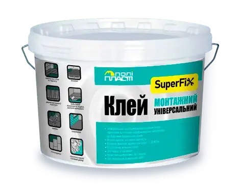 Клей монтажний Поліпласт Super Fix (12 кг)
