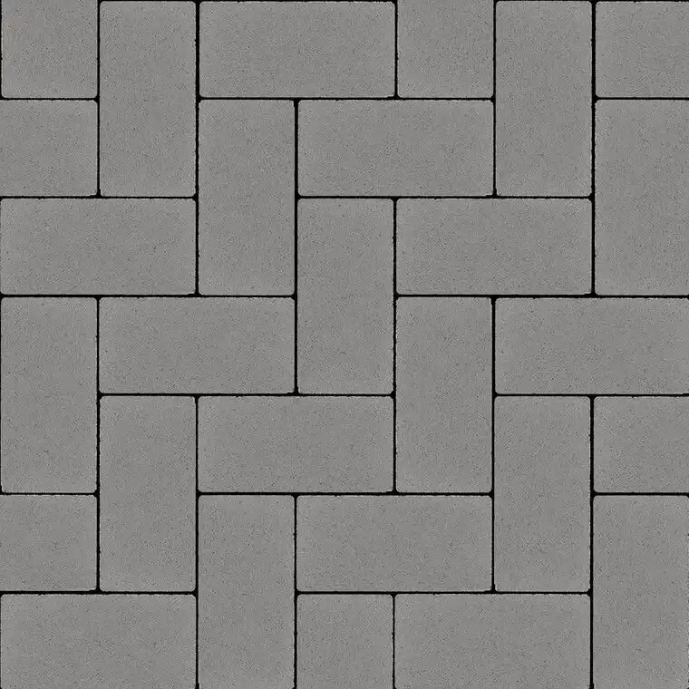Бруківка Ковальська 200×100×60 без фаски сірий