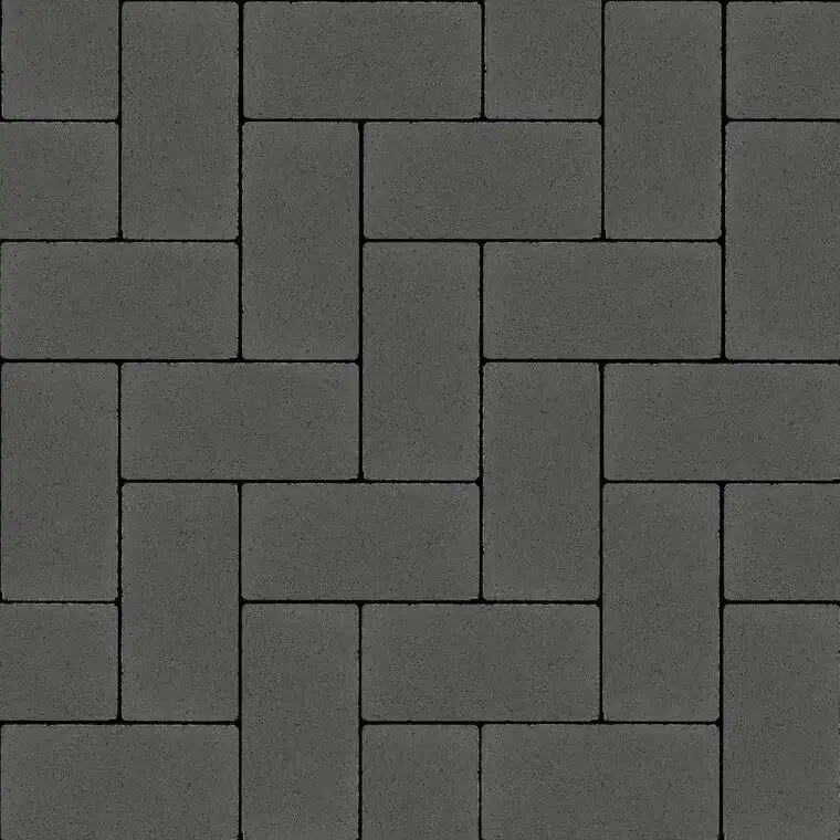 Бруківка Ковальська 200×100×60 без фаски графіт