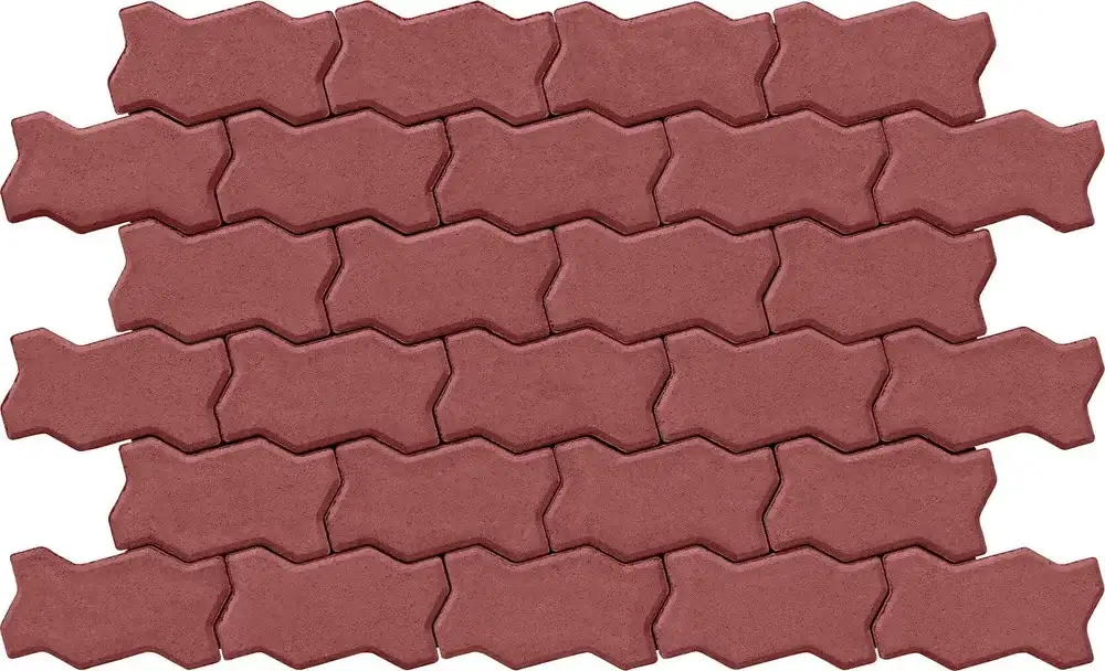 Тротуарна плитка Ковальська Фалка 240×130×80 вишня