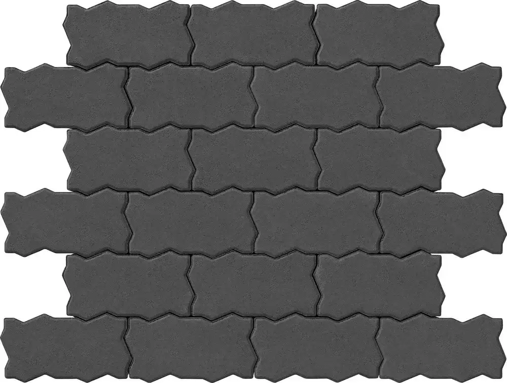 Тротуарна плитка Ковальська Фалка 300×150×100 графіт