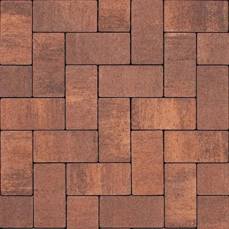Бруківка Ковальська 200×100×60 без фаски гранат