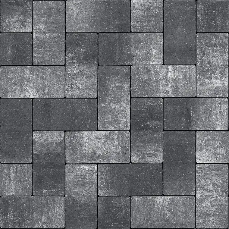 Бруківка Ковальська 200×100×60 без фаски нуар