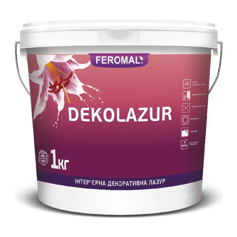 Лазур декоративна FEROMAL 32 DEKOLAZUR Silver (1 кг)