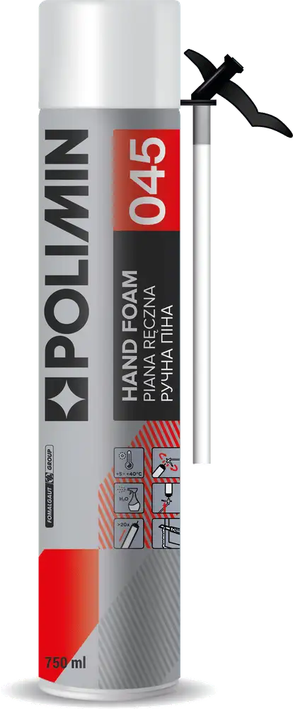 Монтажна піна ручна Polimin HAND FOAM 045 (750 мл)