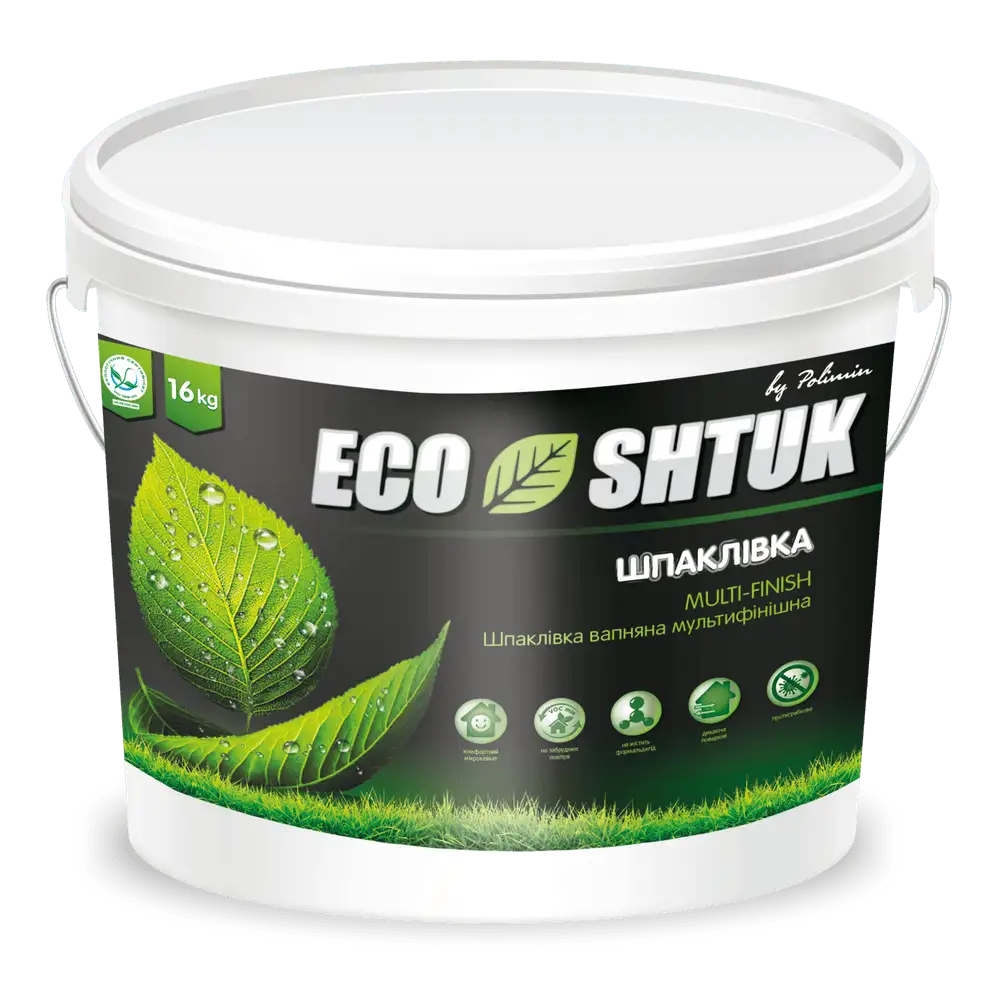 Шпаклівка вапняна мультифінішна EcoShtuk Multi-Finish (5 кг)