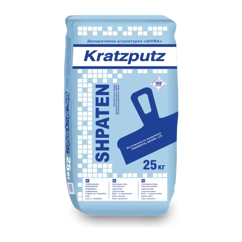 Штукатурка декоративна цементна «Шуба» SHPATEN Kratzputz, зерно 1,5 мм (25 кг)