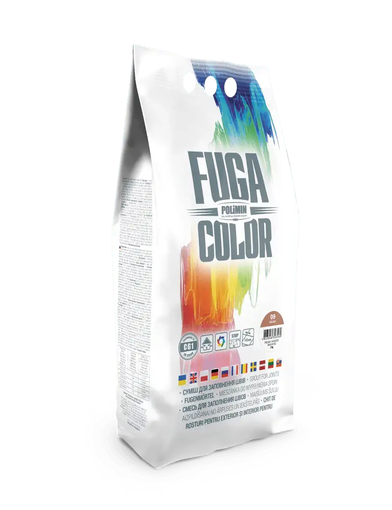 Затирка швів Polimin Fuga Color white, білий (2 кг)