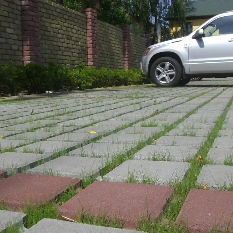 Газонна решітка Золотий Мандарин Еко 200×200 80 мм сірий
