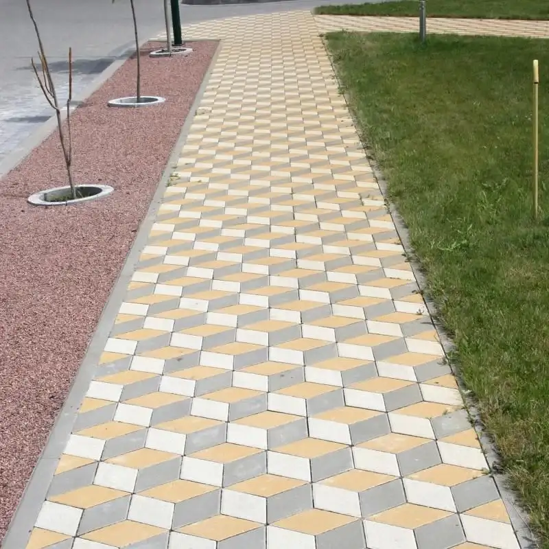 Тротуарна плитка Золотий Мандарин Ромб 150×150 60 мм сірий